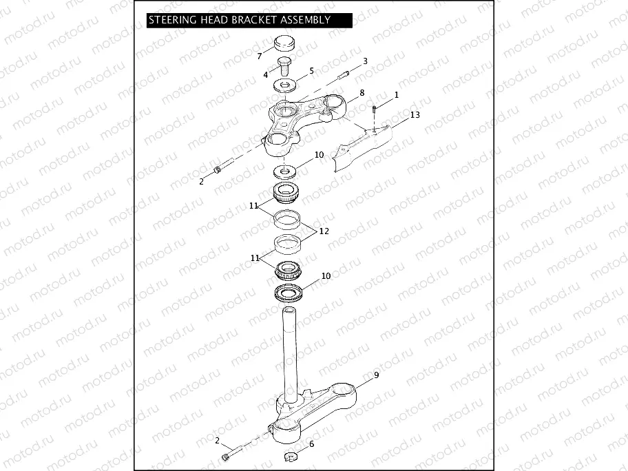 STEERING HEAD BRACKET ASSEMBLY