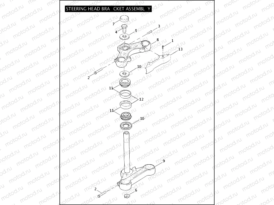 STEERING HEAD BRACKET ASSEMBLY