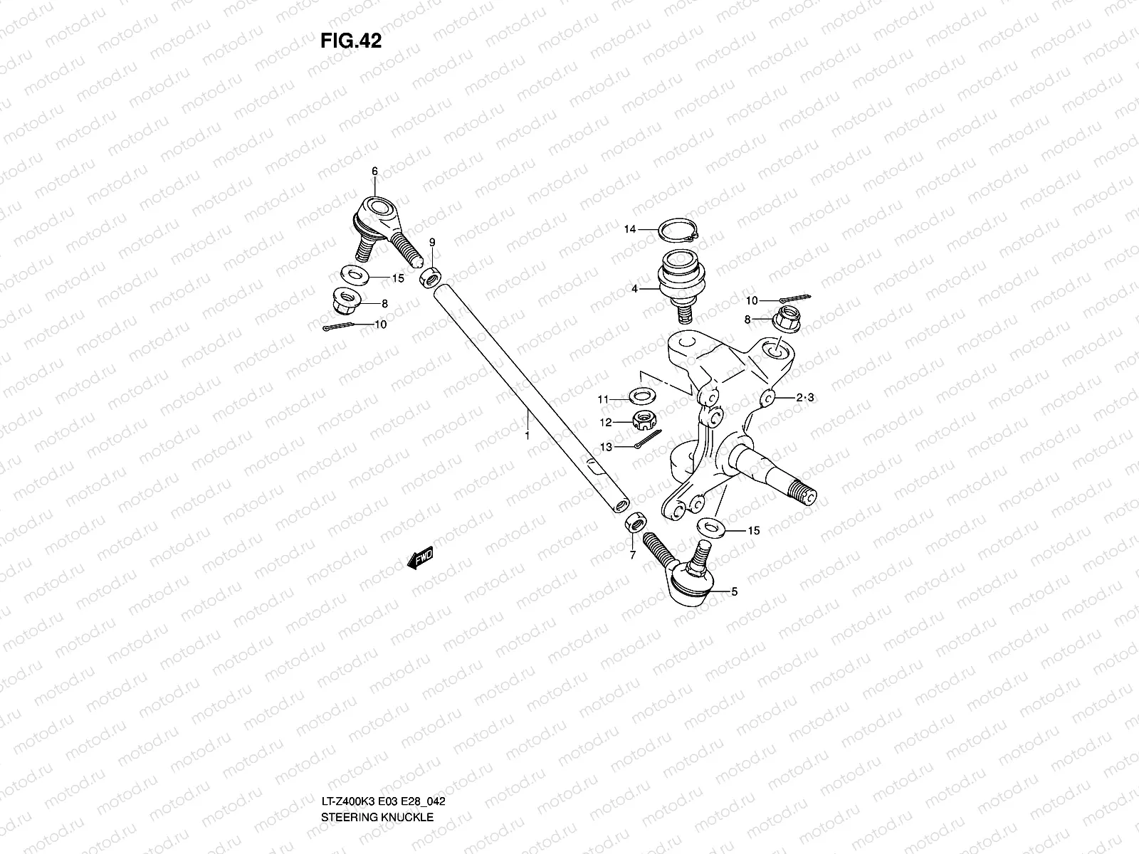 STEERING KNUCKLE (MODEL K3/K4)