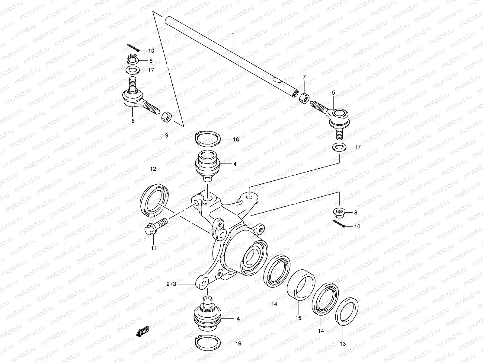 STEERING KNUCKLE (MODEL K3/K4)