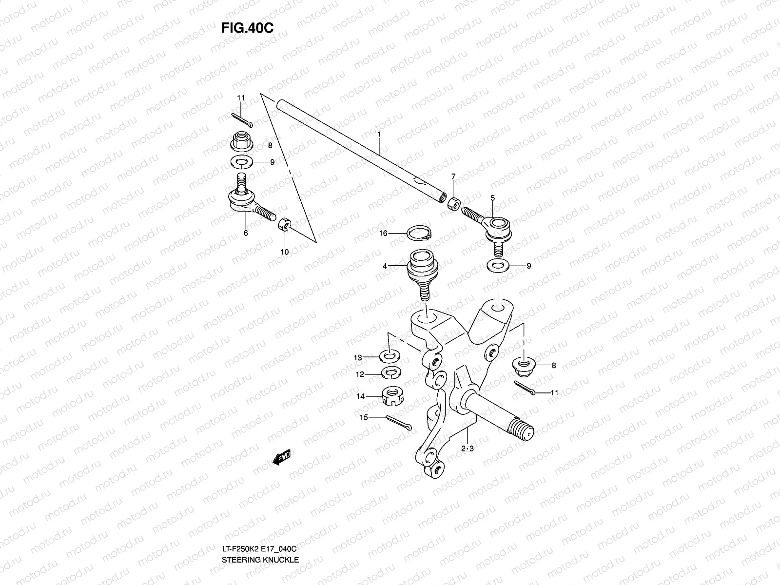 STEERING KNUCKLE (MODEL K5/K6)