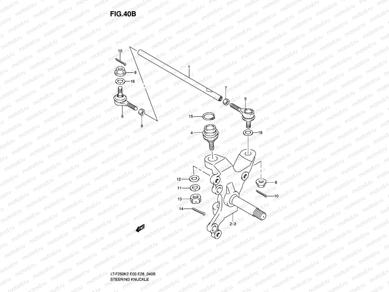 STEERING KNUCKLE (MODEL K5/K6)