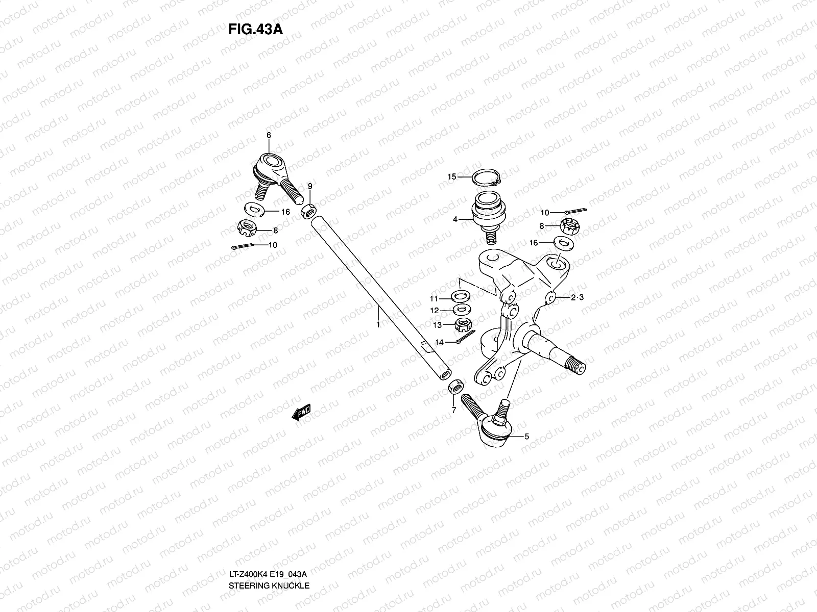 STEERING KNUCKLE (MODEL K5/K6/K7)