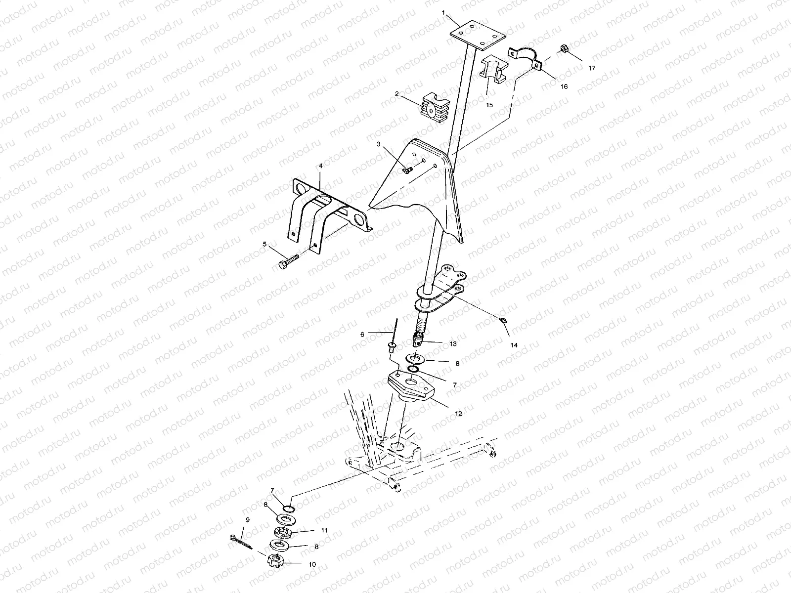 STEERING POST - A00AA32AB (4960076007B008) | STEERING POST - A00AA32AB (4960076007B008)