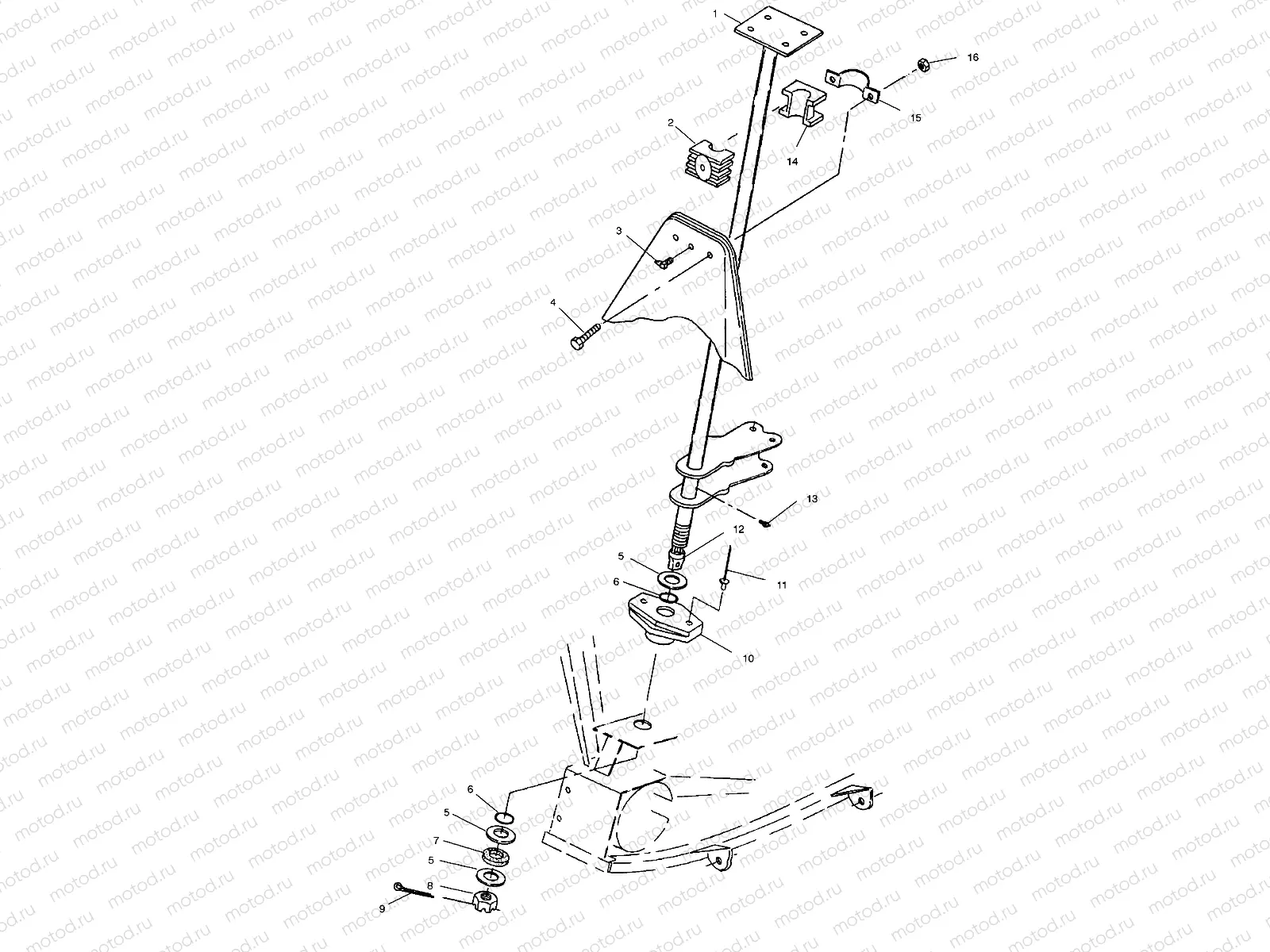 STEERING POST - A00BG50AA (4954855485B011) | STEERING POST - A00BG50AA (4954855485B011)
