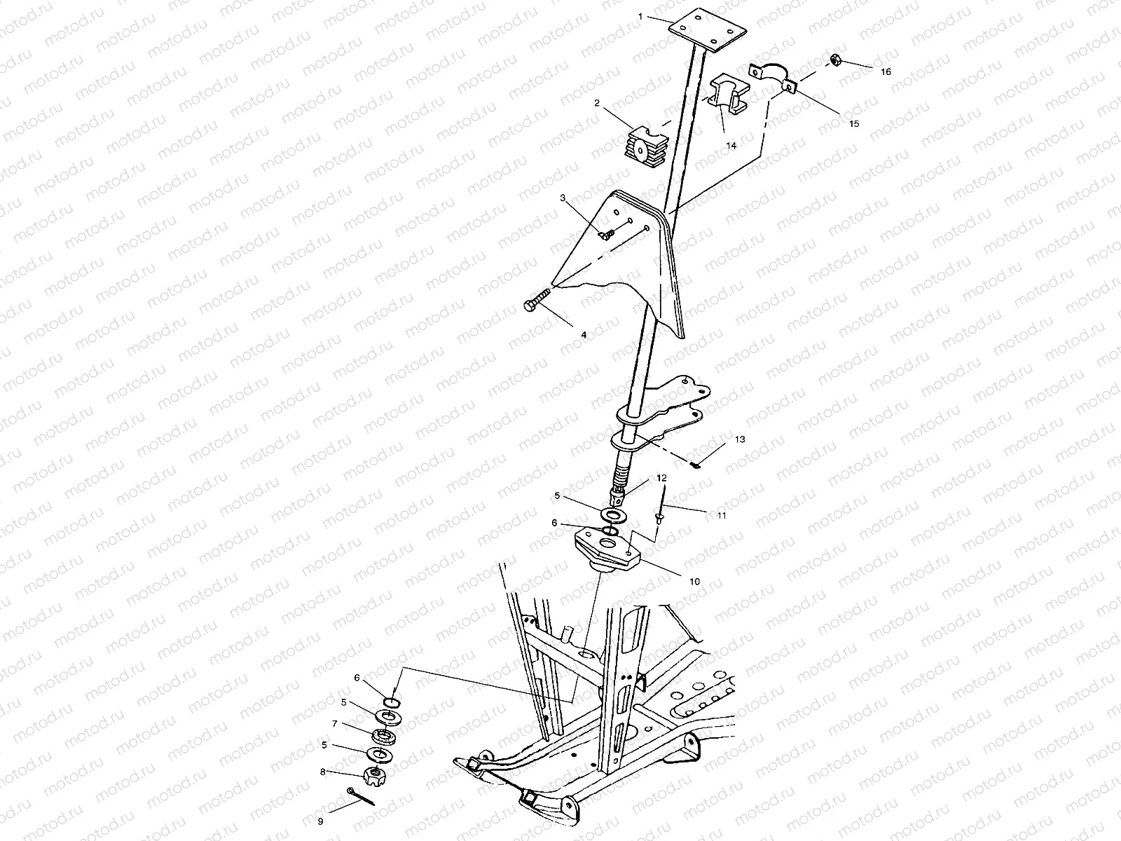 STEERING POST - A00CB32AA (4949354935B010) | STEERING POST - A00CB32AA (4949354935B010)