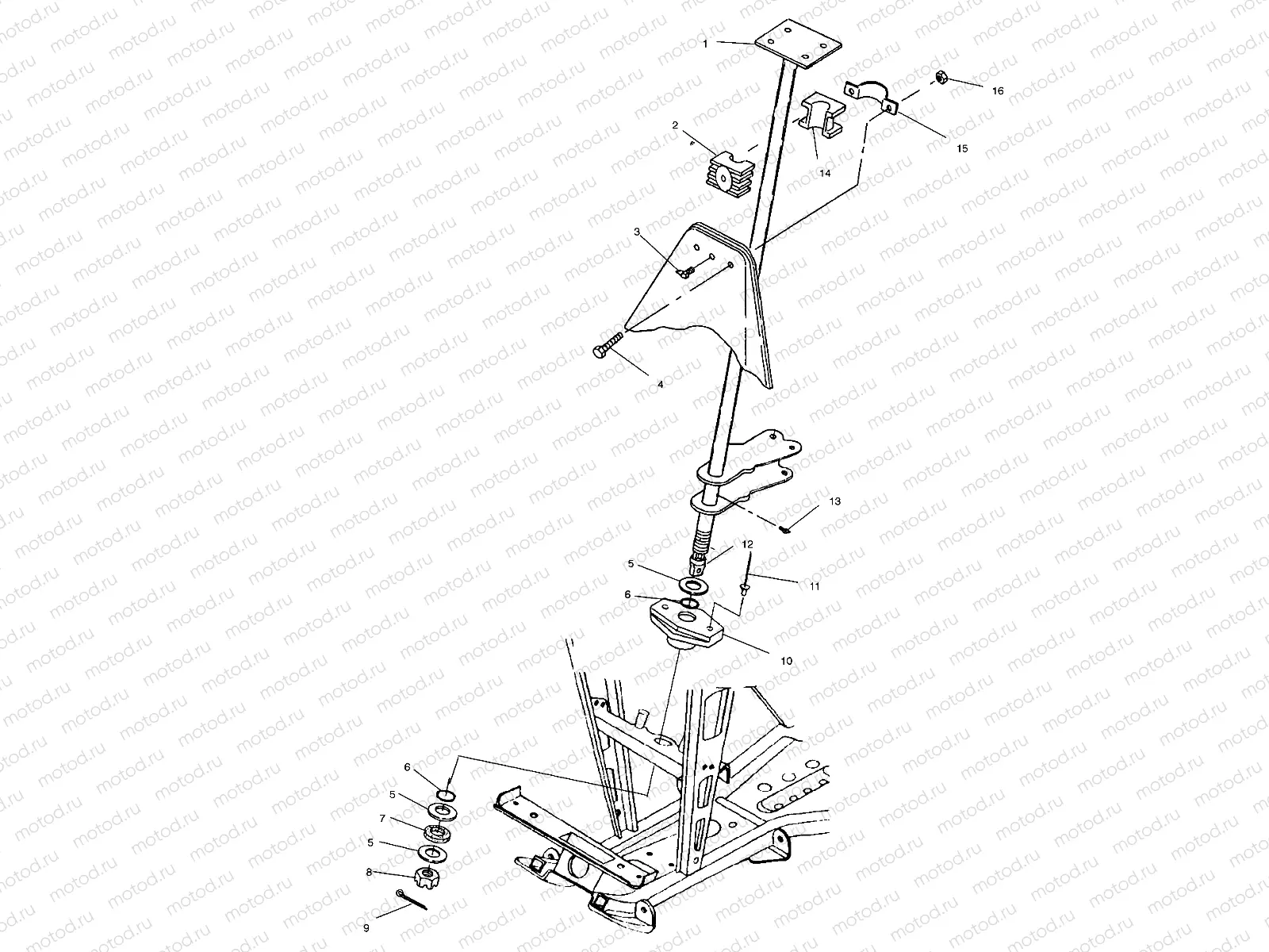 STEERING POST - A00CD32AA (4949404940B011) | STEERING POST - A00CD32AA (4949404940B011)