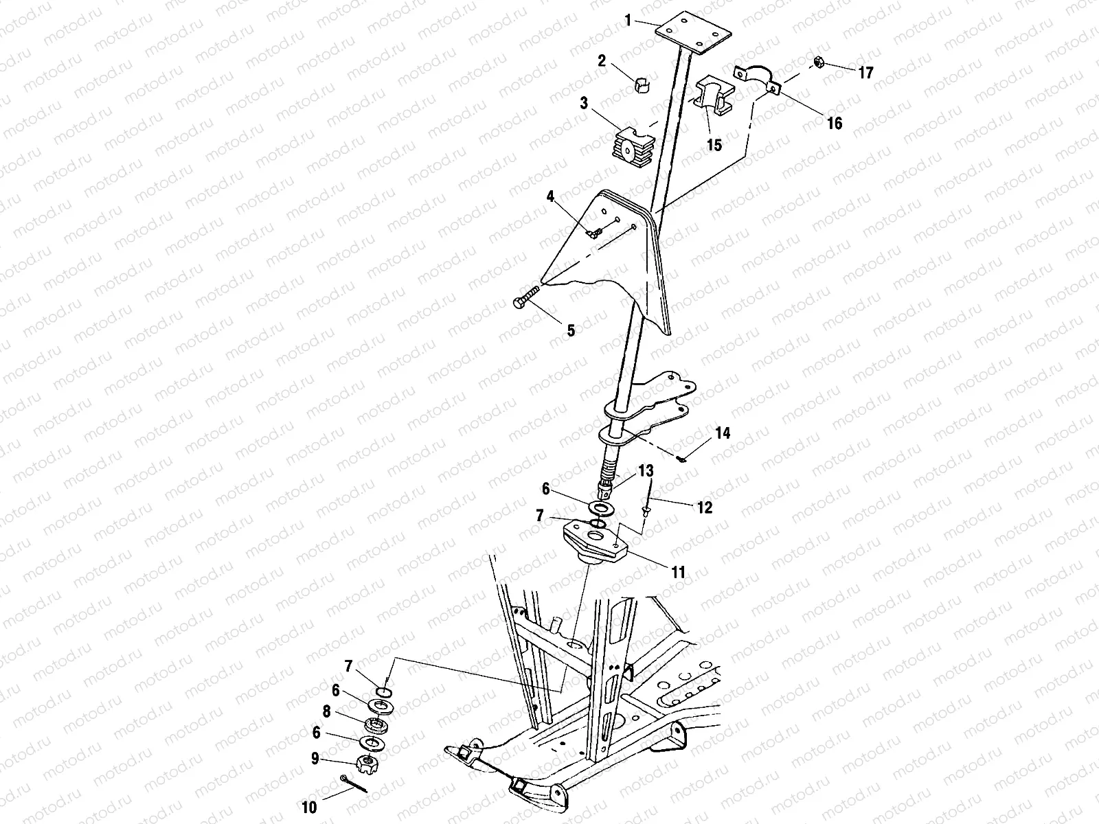 STEERING POST - A00CH33AA (4957715771B011) | STEERING POST - A00CH33AA (4957715771B011)
