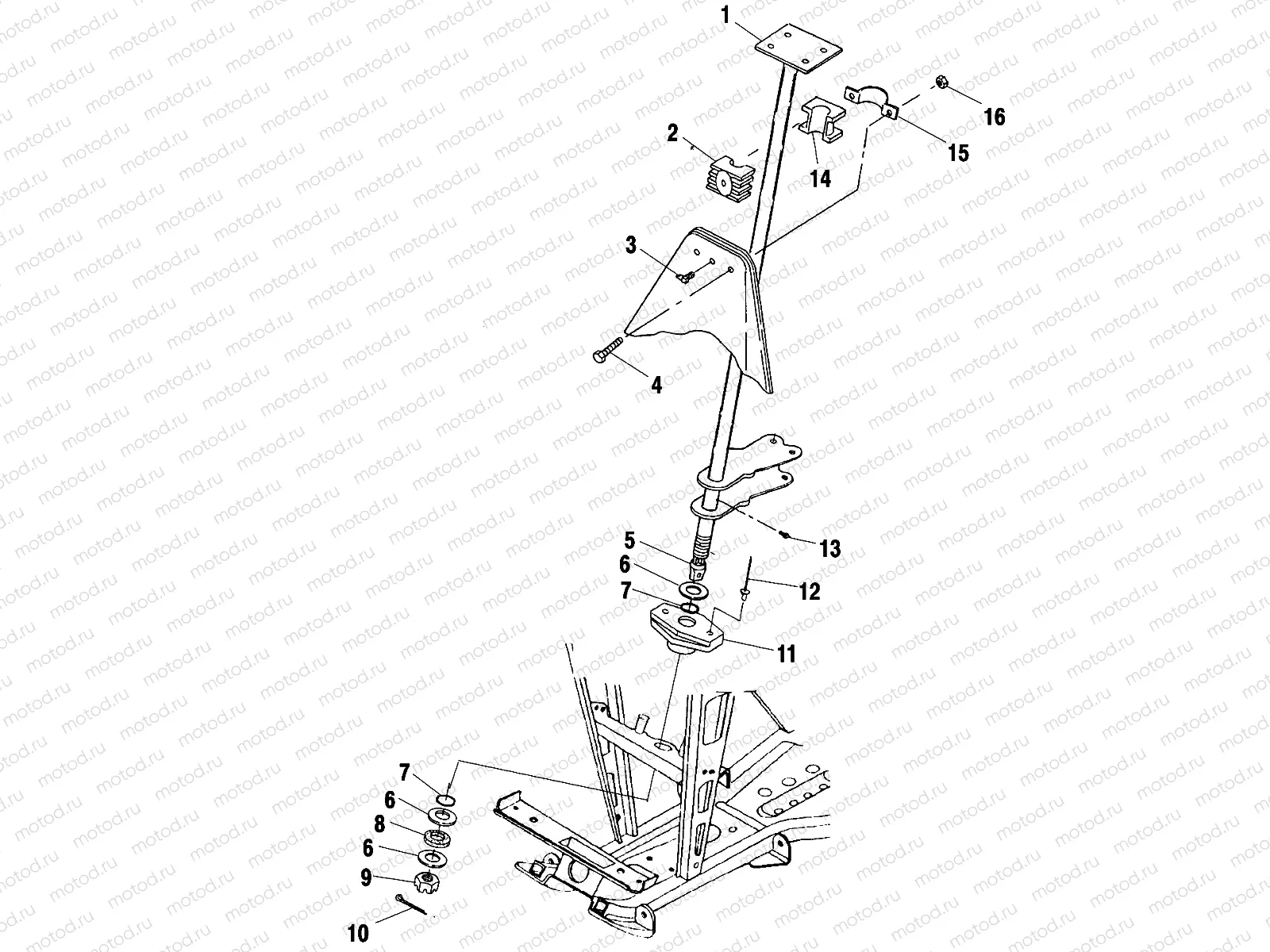 STEERING POST - A00CH50AA (4954805480B013) | STEERING POST - A00CH50AA (4954805480B013)