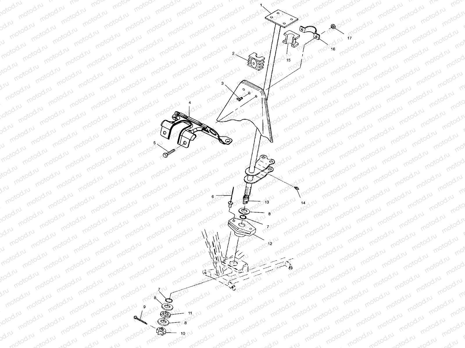 STEERING POST - A01AA32AA (4963816381B007) | STEERING POST - A01AA32AA (4963816381B007)
