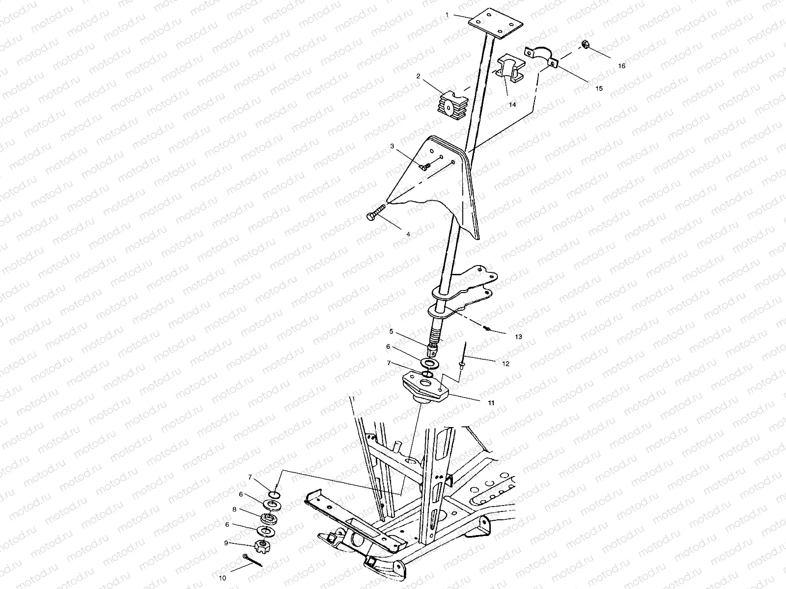 STEERING POST - A01CH50AD (4960026002B010) | STEERING POST - A01CH50AD (4960026002B010)