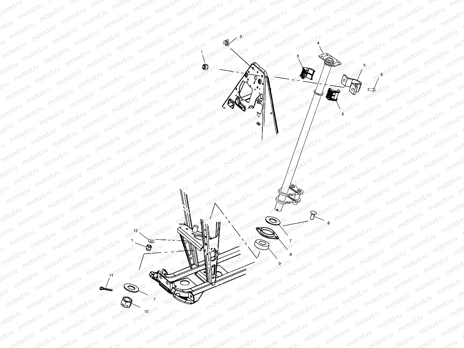 STEERING POST - A02BA38CA (4969936993B05) | STEERING POST - A02BA38CA (4969936993B05)