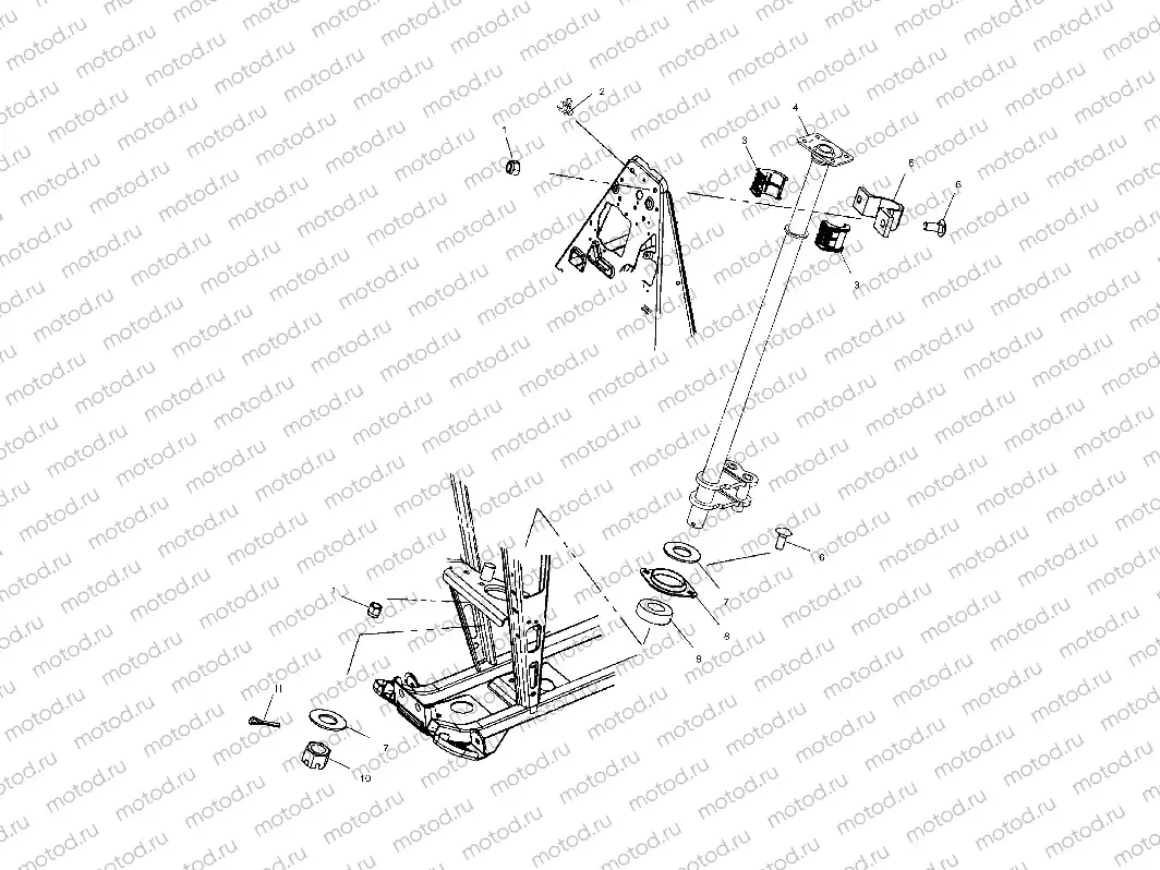 STEERING POST - A02BA50AA/AB (4969976997B04) | STEERING POST - A02BA50AA/AB (4969976997B04)