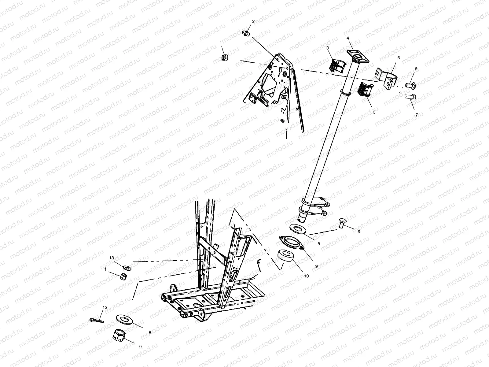 STEERING POST - A02CH68AA/AB/AC/CA/CB (4966346634B11) | STEERING POST - A02CH68AA/AB/AC/CA/CB (4966346634B11)
