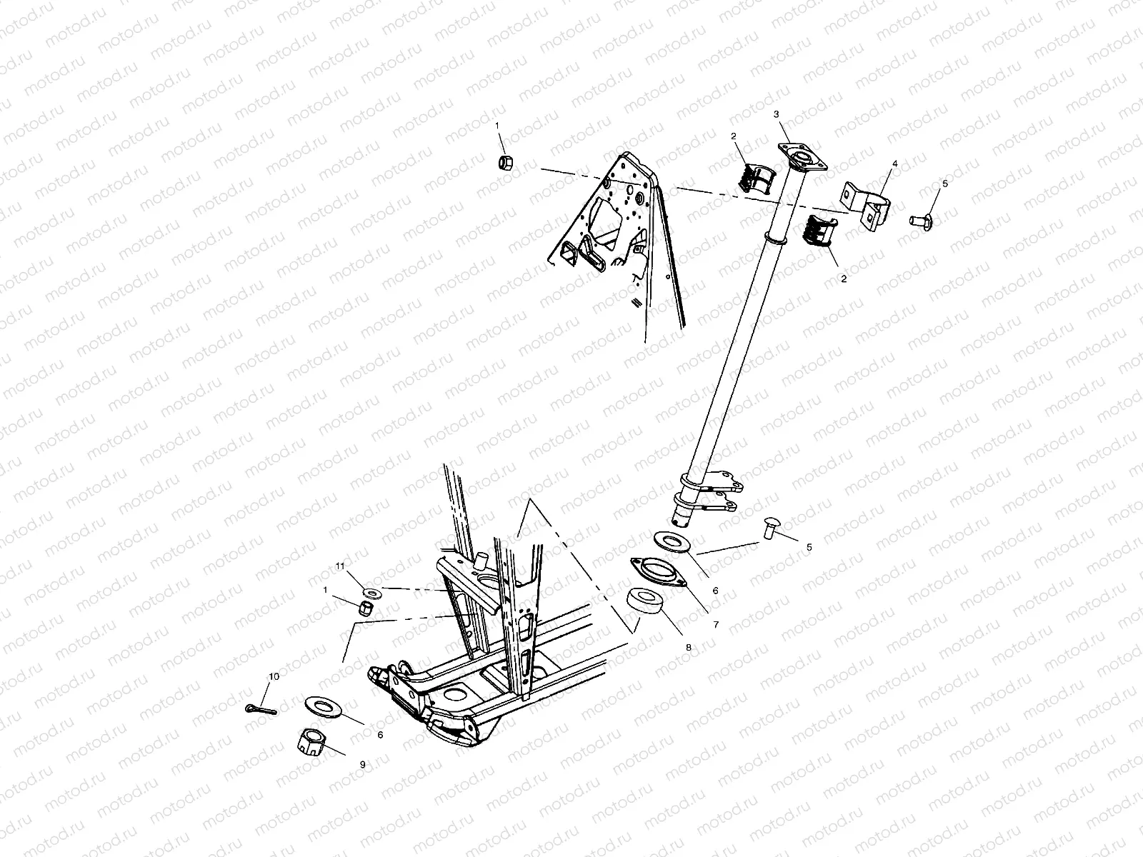 STEERING POST - A03CH42AA/AB/AC (4975417541B10) | STEERING POST - A03CH42AA/AB/AC (4975417541B10)
