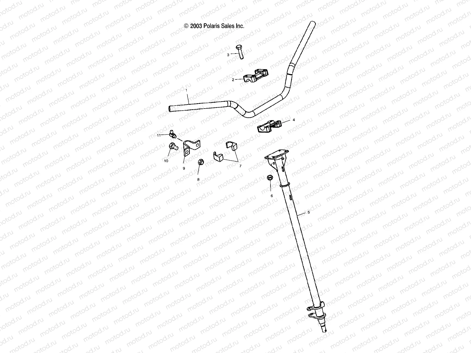 STEERING POST - A06GJ50AA/AB/AC (4986168616B02) | STEERING POST - A06GJ50AA/AB/AC (4986168616B02)