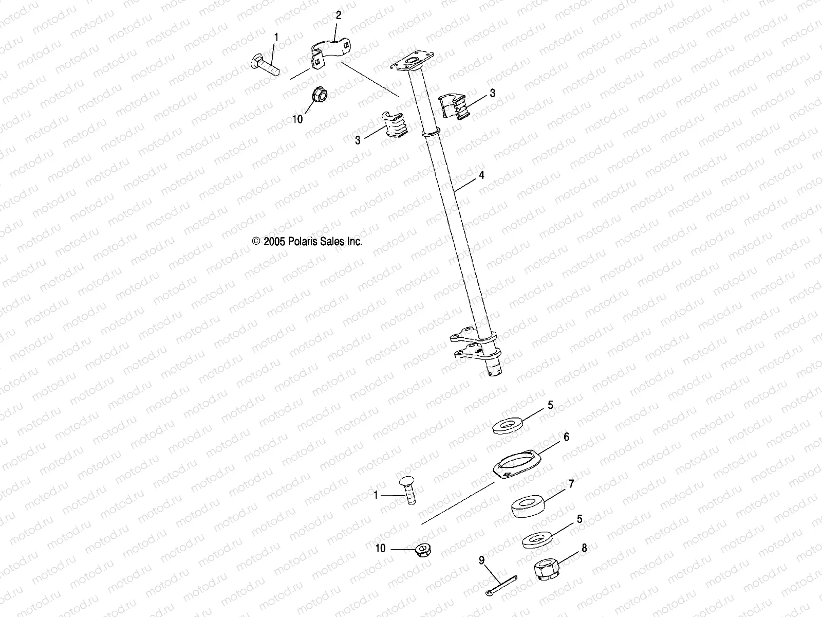 STEERING POST - A07MH68AX/AY/AZ (4999200229920022C03) | STEERING POST - A07MH68AX/AY/AZ (4999200229920022C03)