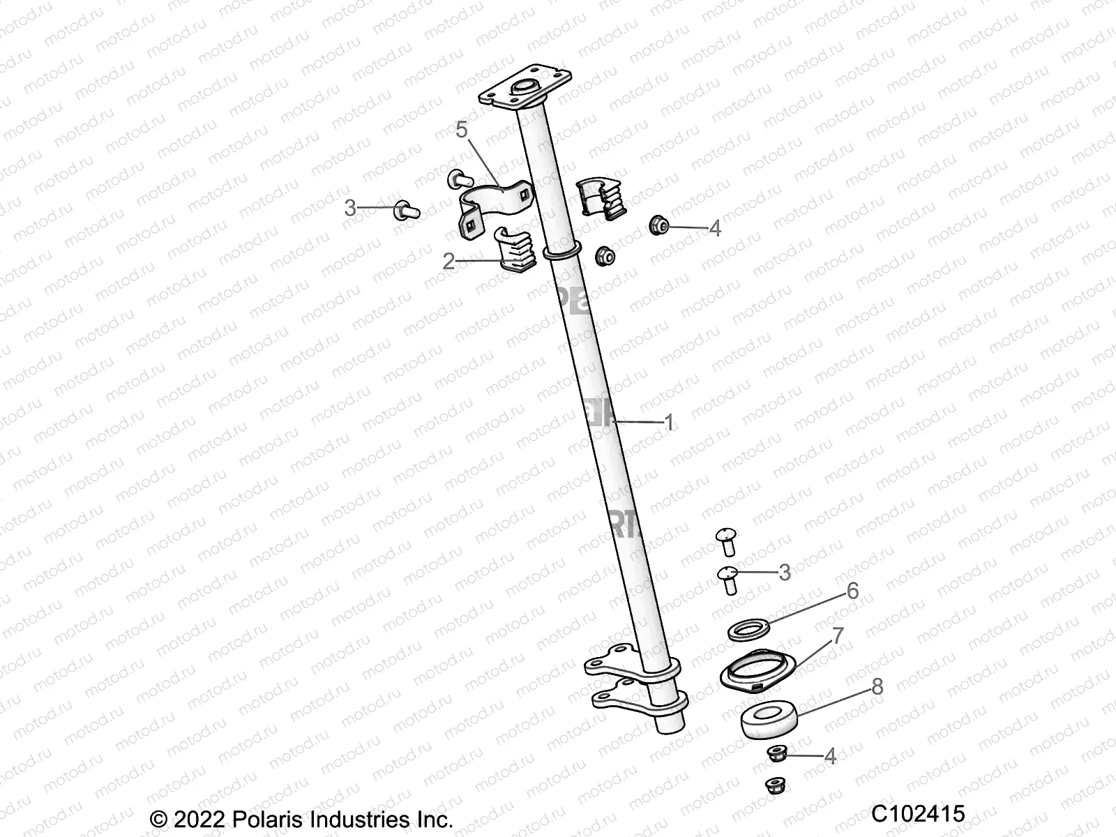 STEERING POST - A23SEA57A1/A3/A6/A9 (C102415) | STEERING POST - A23SEA57A1/A3/A6/A9 (C102415)