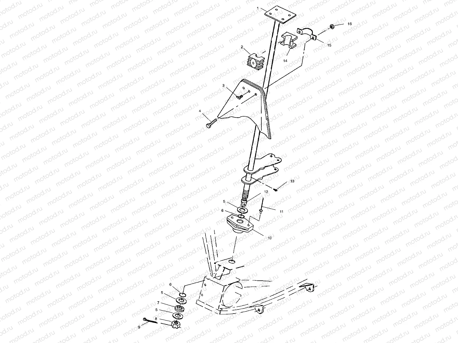 STEERING POST - A99BG50AA (4949714971b010) | STEERING POST - A99BG50AA (4949714971b010)