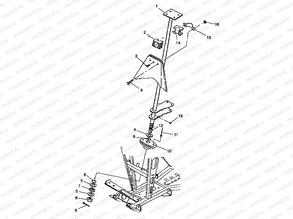 STEERING POST - A99CD50AA (4949254925B010) | STEERING POST - A99CD50AA (4949254925B010)