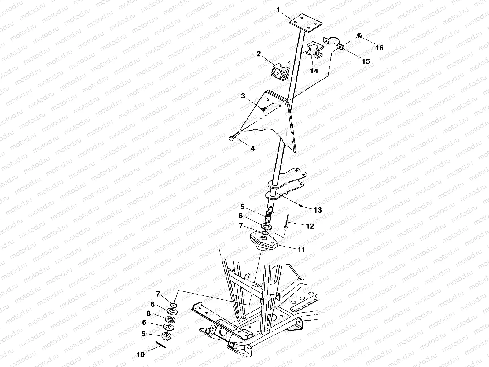 STEERING POST - A99CH50EB (4949114911b012) | STEERING POST - A99CH50EB (4949114911b012)