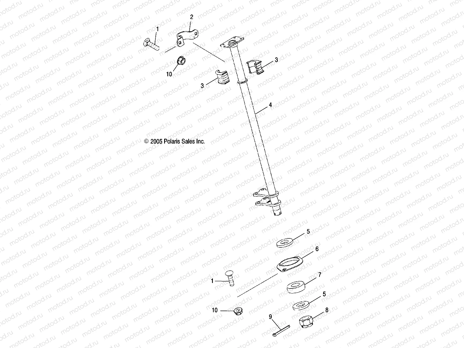 STEERING POST and TIE RODS - A07MH76AL/AQ/AX/AY/AZ/A2/MN76AF/AT/AY (4999200299920029C04) | STEERING POST and TIE RODS - A07MH76AL/AQ/AX/AY/AZ/A2/MN76AF/AT/AY (4999200299920029C04)