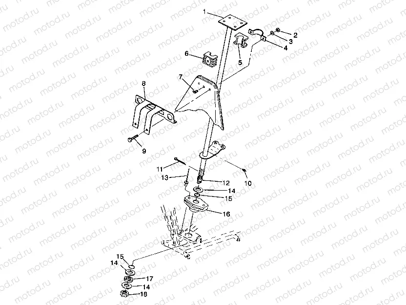 STEERING POST ASSEMBLY Trail Blazer W937221 (4924082408014A) | STEERING POST ASSEMBLY Trail Blazer W937221 (4924082408014A)