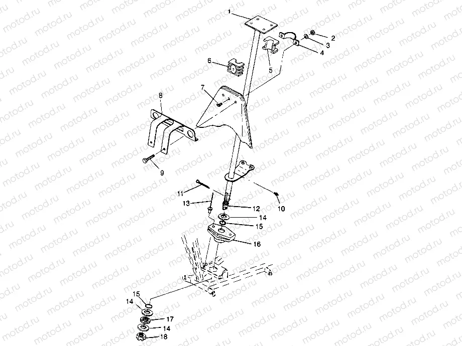 STEERING POST ASSEMBLY Trail Blazer W947221 (4926832683B004) | STEERING POST ASSEMBLY Trail Blazer W947221 (4926832683B004)