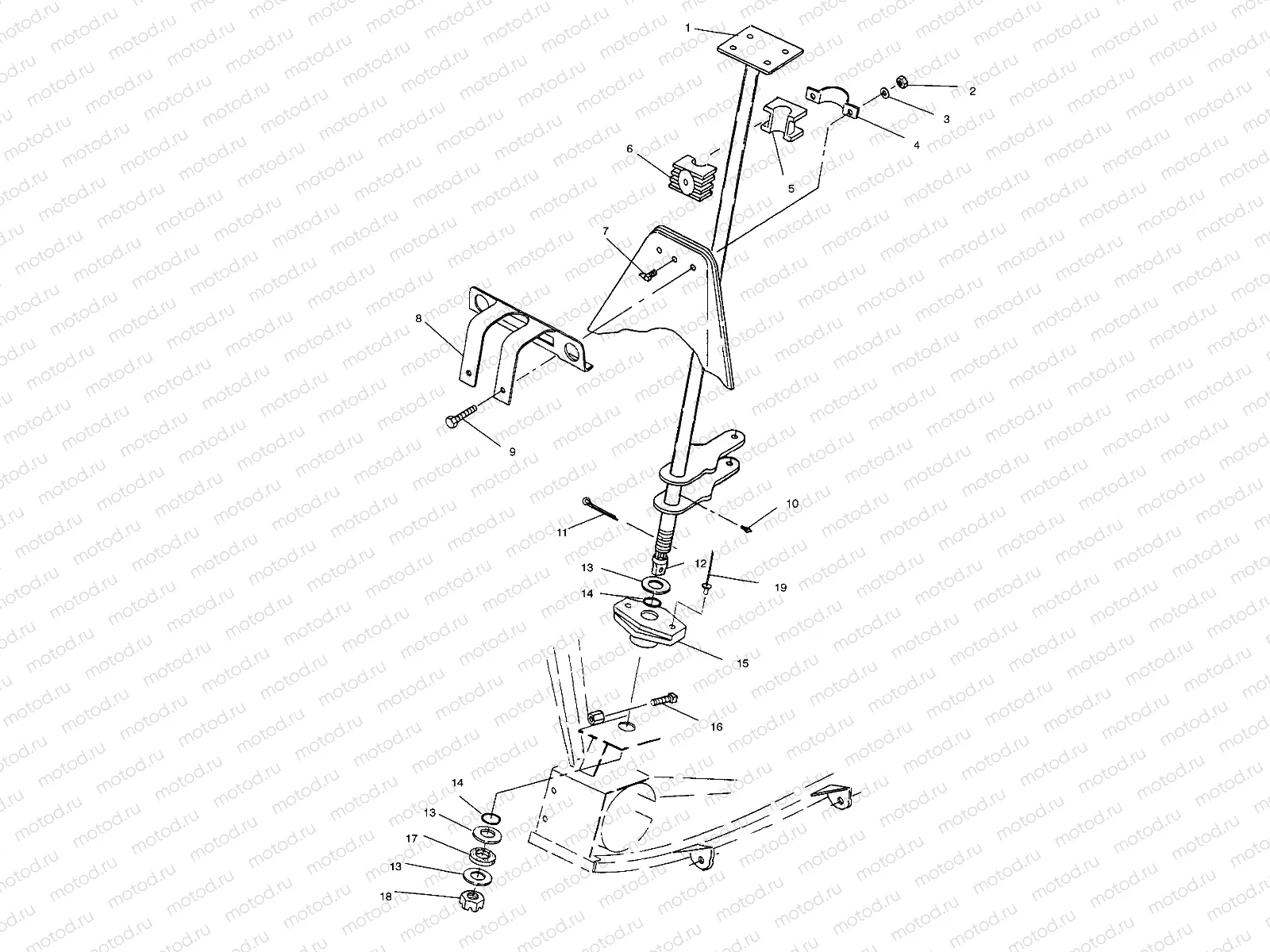 STEERING POST ASSEMBLY - W958144 (4926862686b010) | STEERING POST ASSEMBLY - W958144 (4926862686b010)