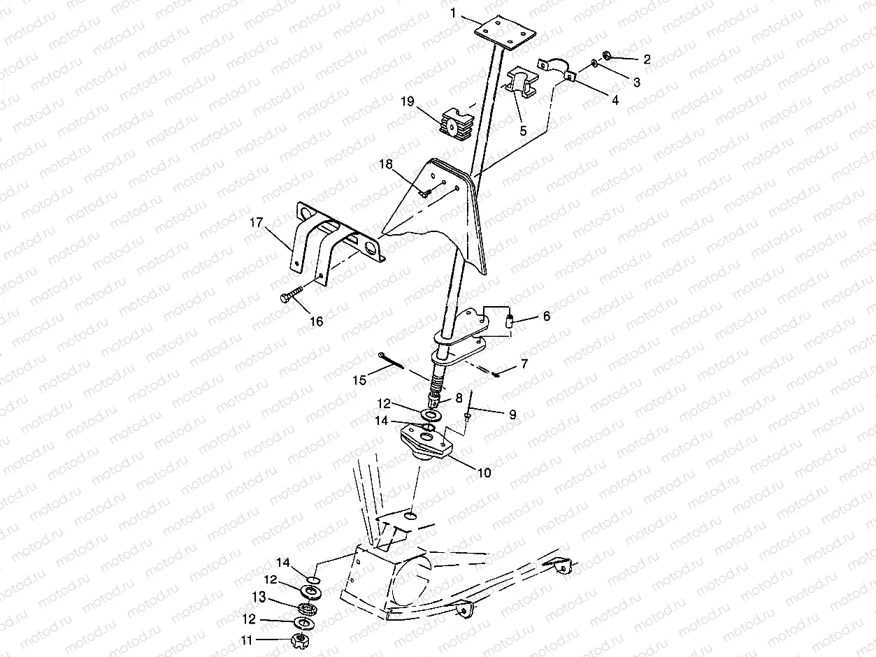 STEERING POST BIG BOSS 6X6 400L W97AE38A (4940814081B010) | STEERING POST BIG BOSS 6X6 400L W97AE38A (4940814081B010)