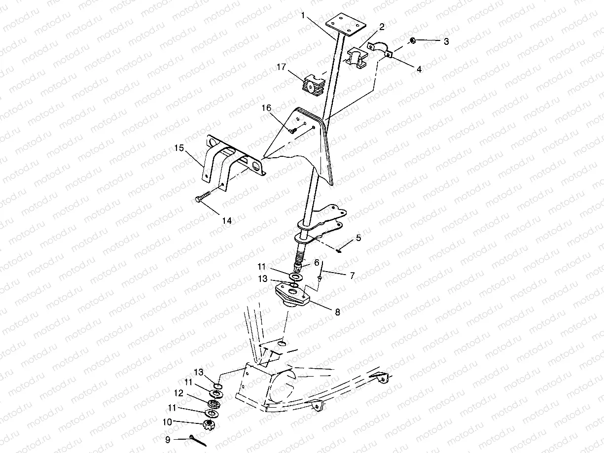 STEERING POST Magnum 2X4 W967544 (4936033603B006) | STEERING POST Magnum 2X4 W967544 (4936033603B006)