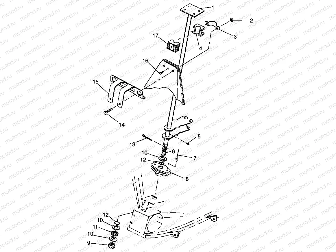 STEERING POST Magnum 4X4 W968144 and Swedish Magnum 4X4 S968144 (4936053605B008) | STEERING POST Magnum 4X4 W968144 and Swedish Magnum 4X4 S968144 (4936053605B008)
