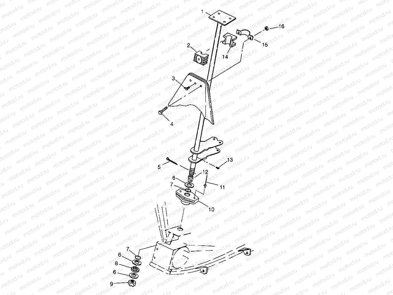 STEERING POST Scrambler W967840 (4935823582B009) | STEERING POST Scrambler W967840 (4935823582B009)
