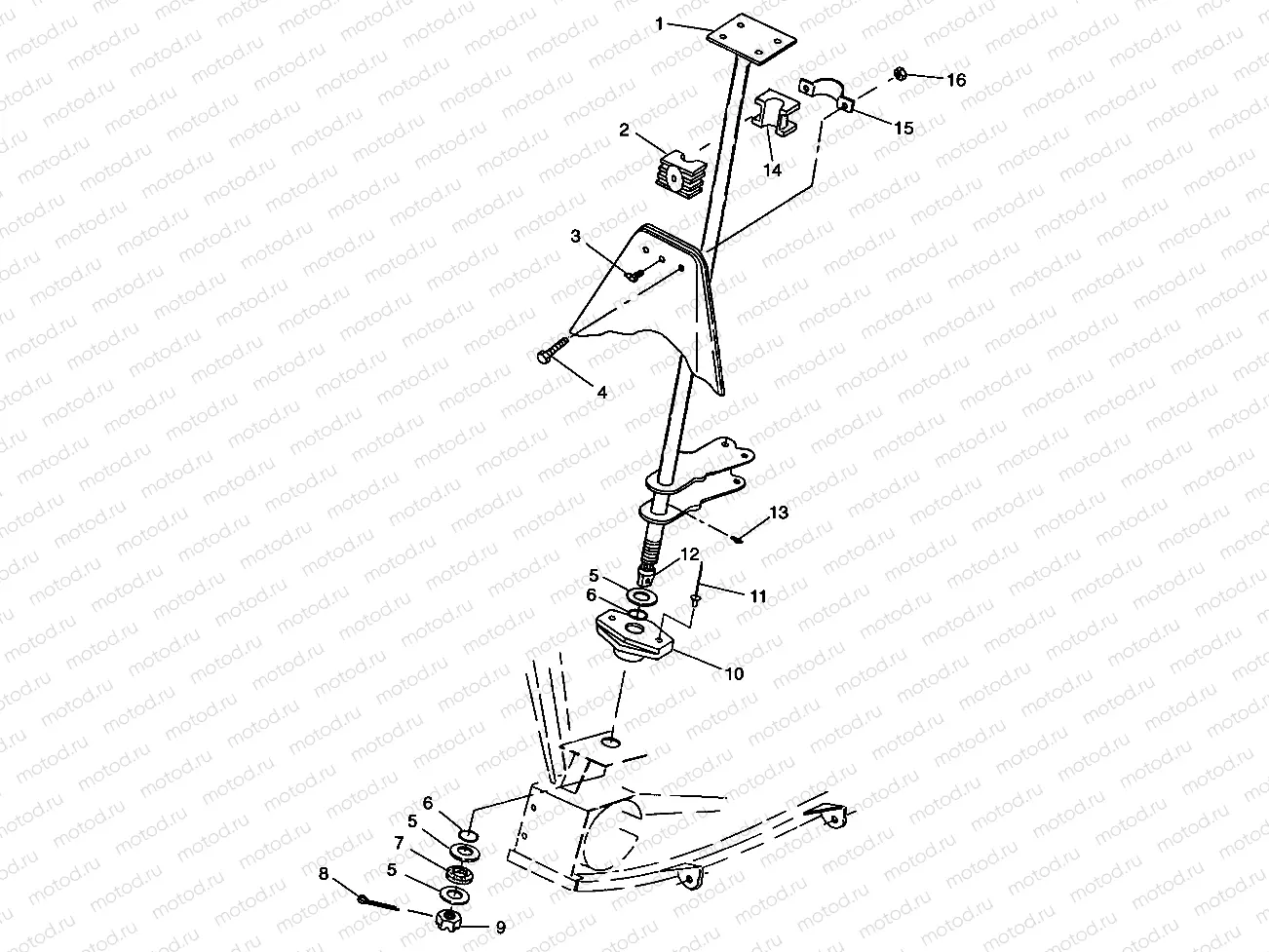 STEERING POST Trail Blazer W98BA25C (4945464546B006) | STEERING POST Trail Blazer W98BA25C (4945464546B006)