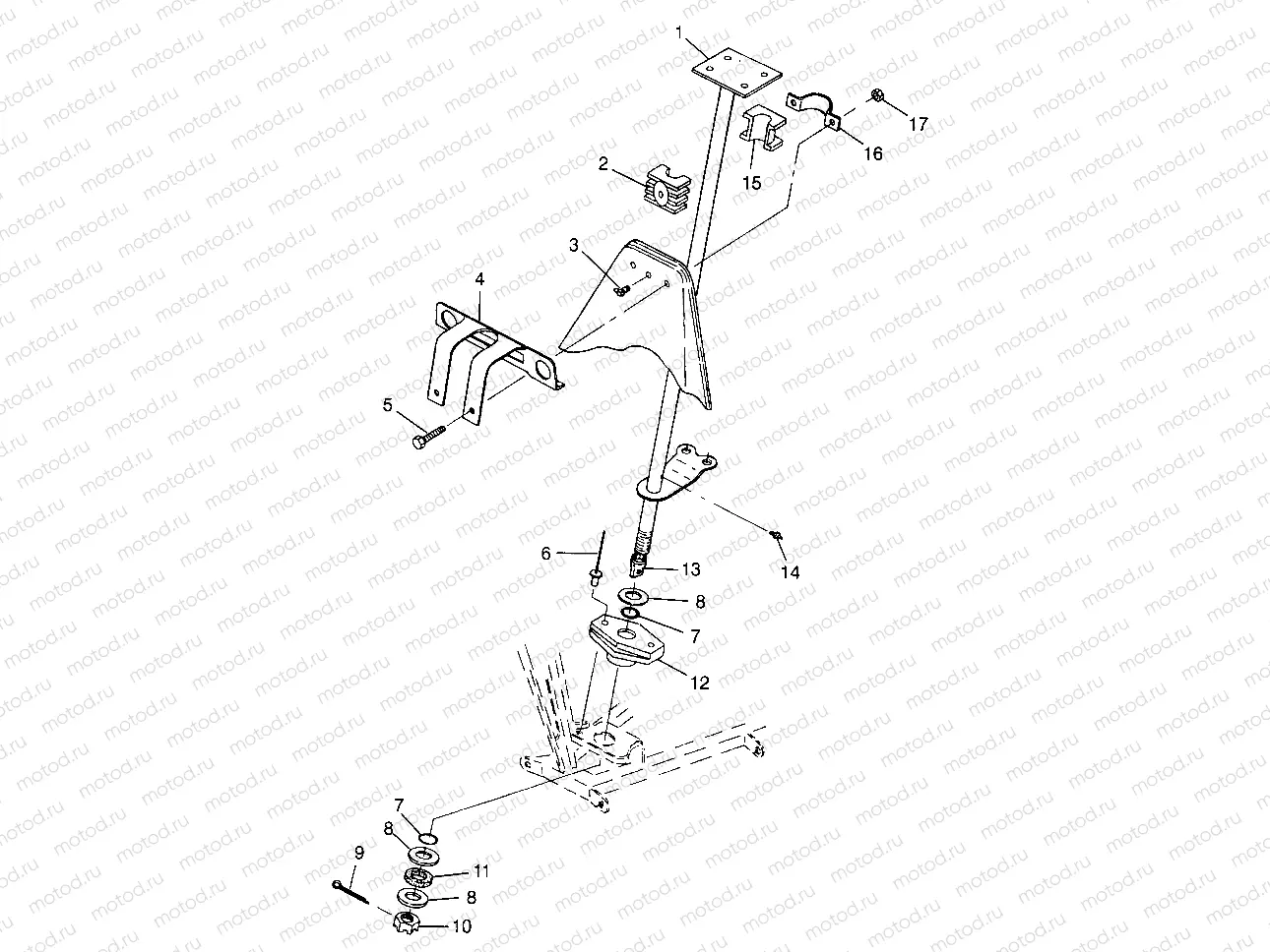 STEERING POST Trail Boss W97AA25C (4940574057B008) | STEERING POST Trail Boss W97AA25C (4940574057B008)