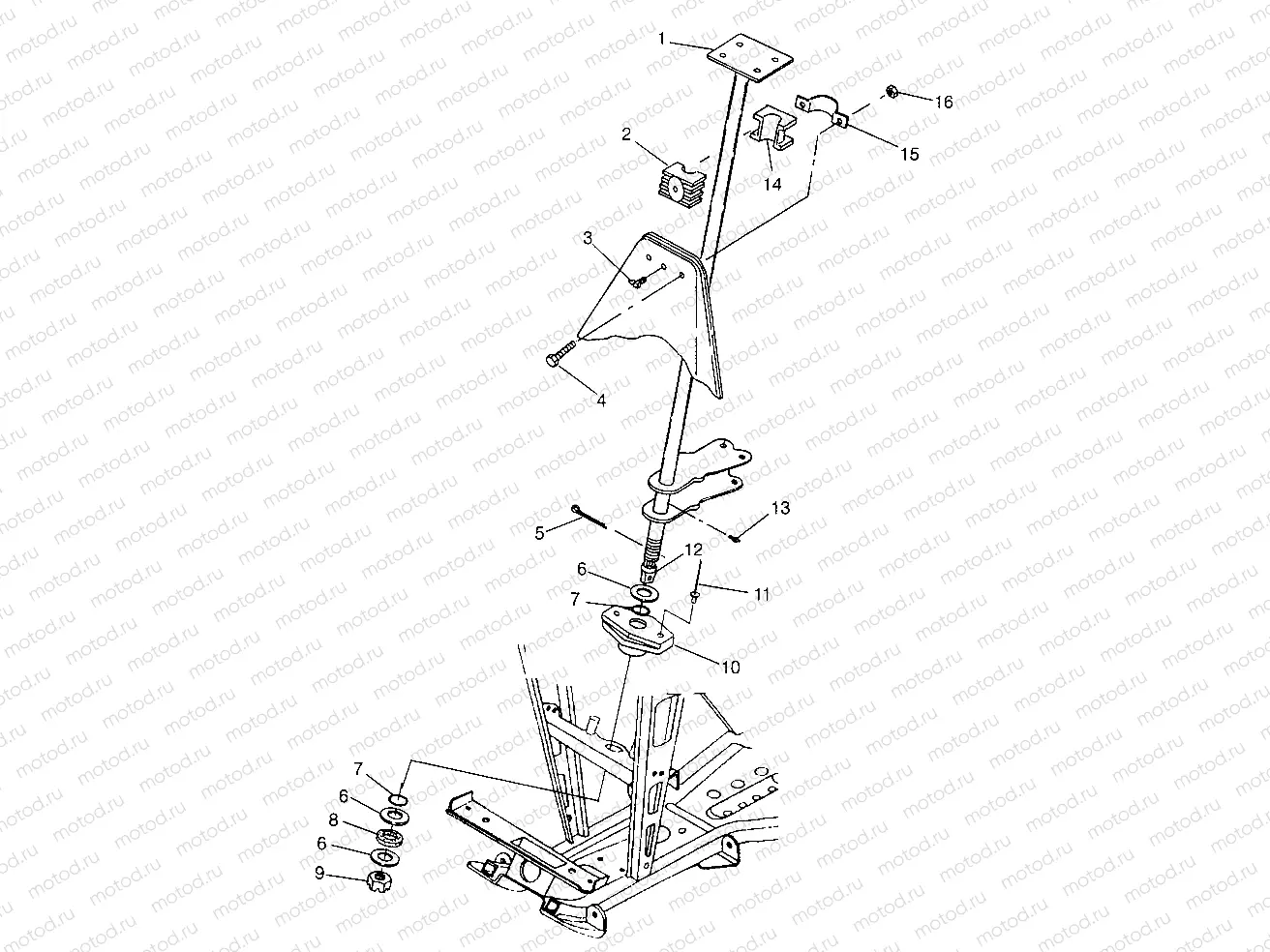 STEERING POST - W97CD50A (4941354135B012) | STEERING POST - W97CD50A (4941354135B012)