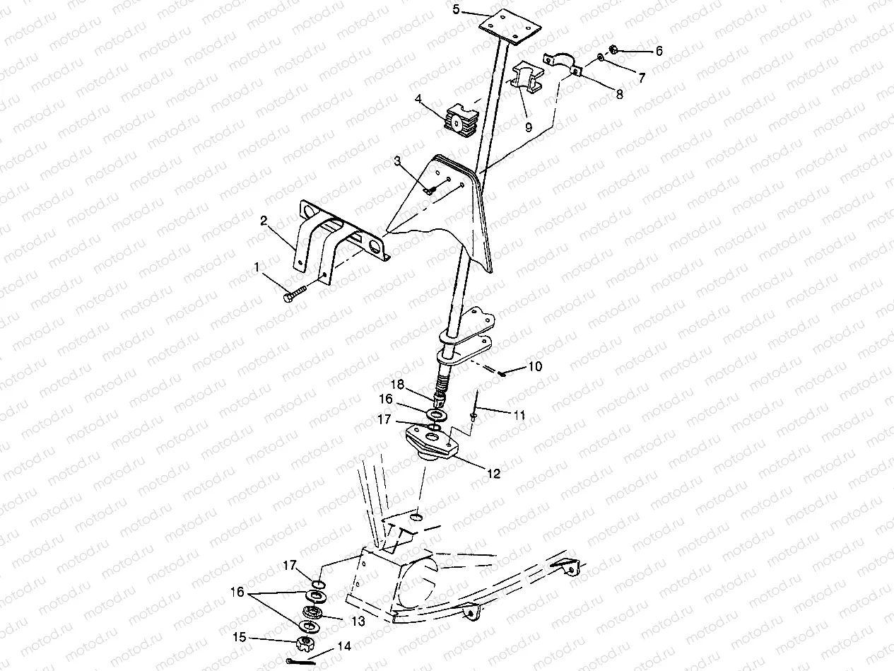STEERING POST - W98AE50A (4946394639b011) | STEERING POST - W98AE50A (4946394639b011)