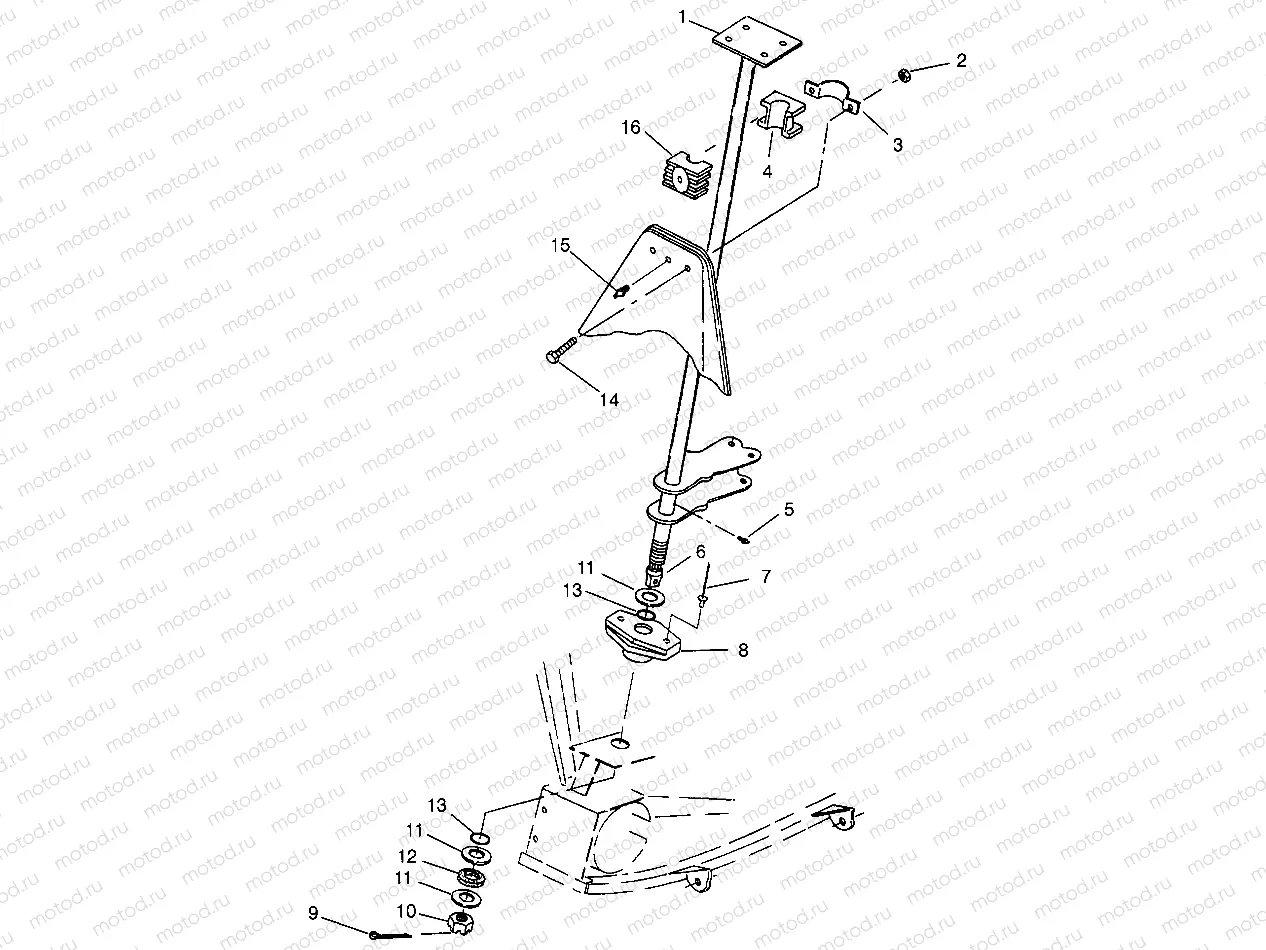 STEERING POST XPLORER 300 W969130 (4935903590B012) | STEERING POST XPLORER 300 W969130 (4935903590B012)