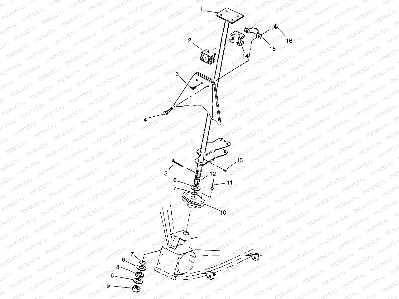 STEERING POST XPLORER 400L W969140 (4935983598B012) | STEERING POST XPLORER 400L W969140 (4935983598B012)