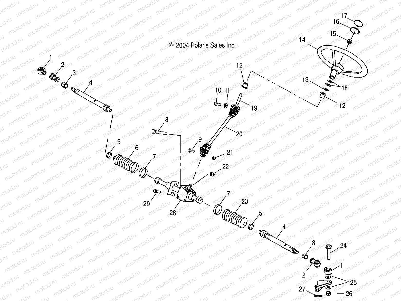 STEERING - R05RD68AA/AB (4998269826B13) | STEERING - R05RD68AA/AB (4998269826B13)