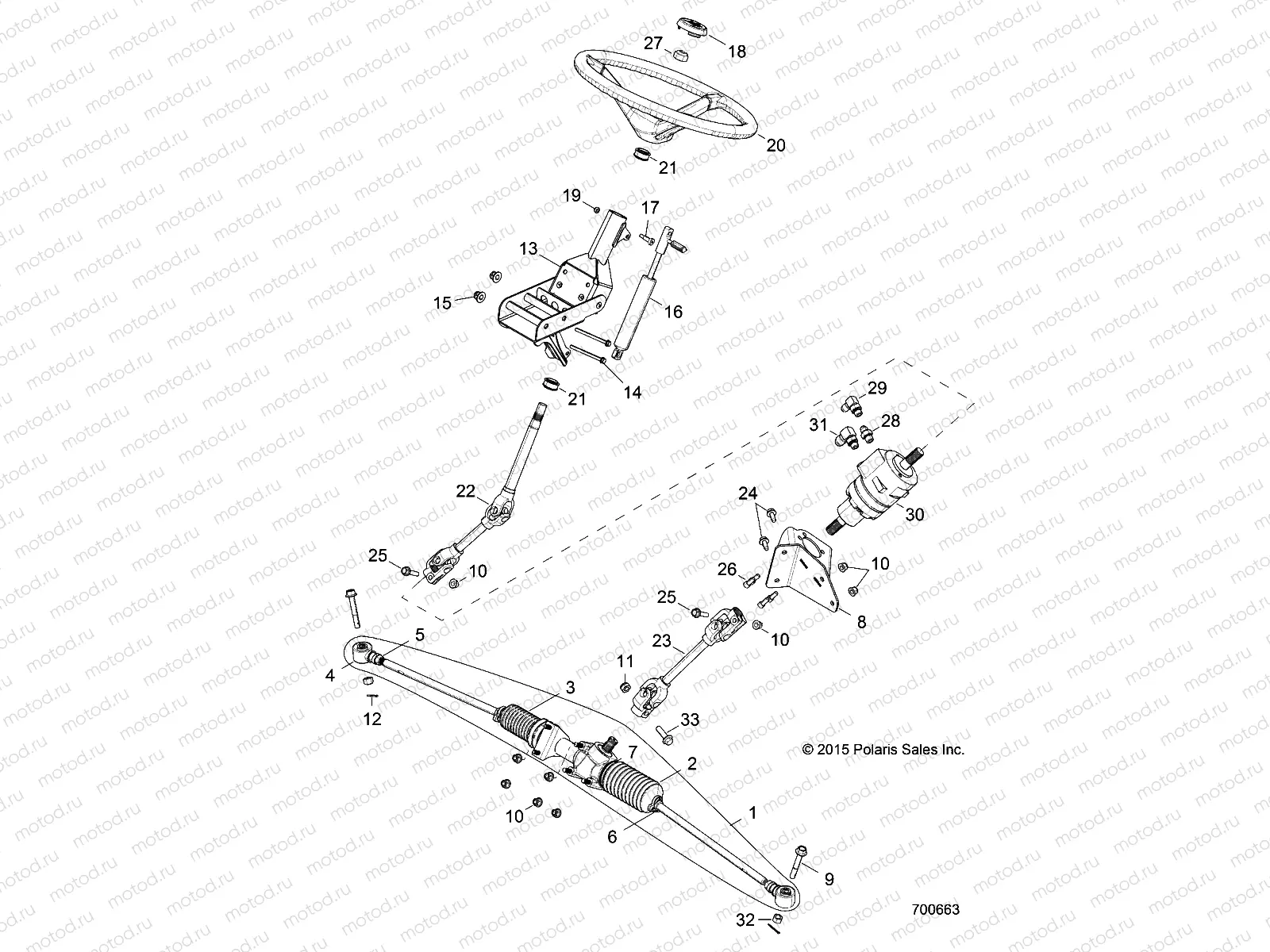 STEERING - R16B1PD1AA/2P (700663) | STEERING - R16B1PD1AA/2P (700663)