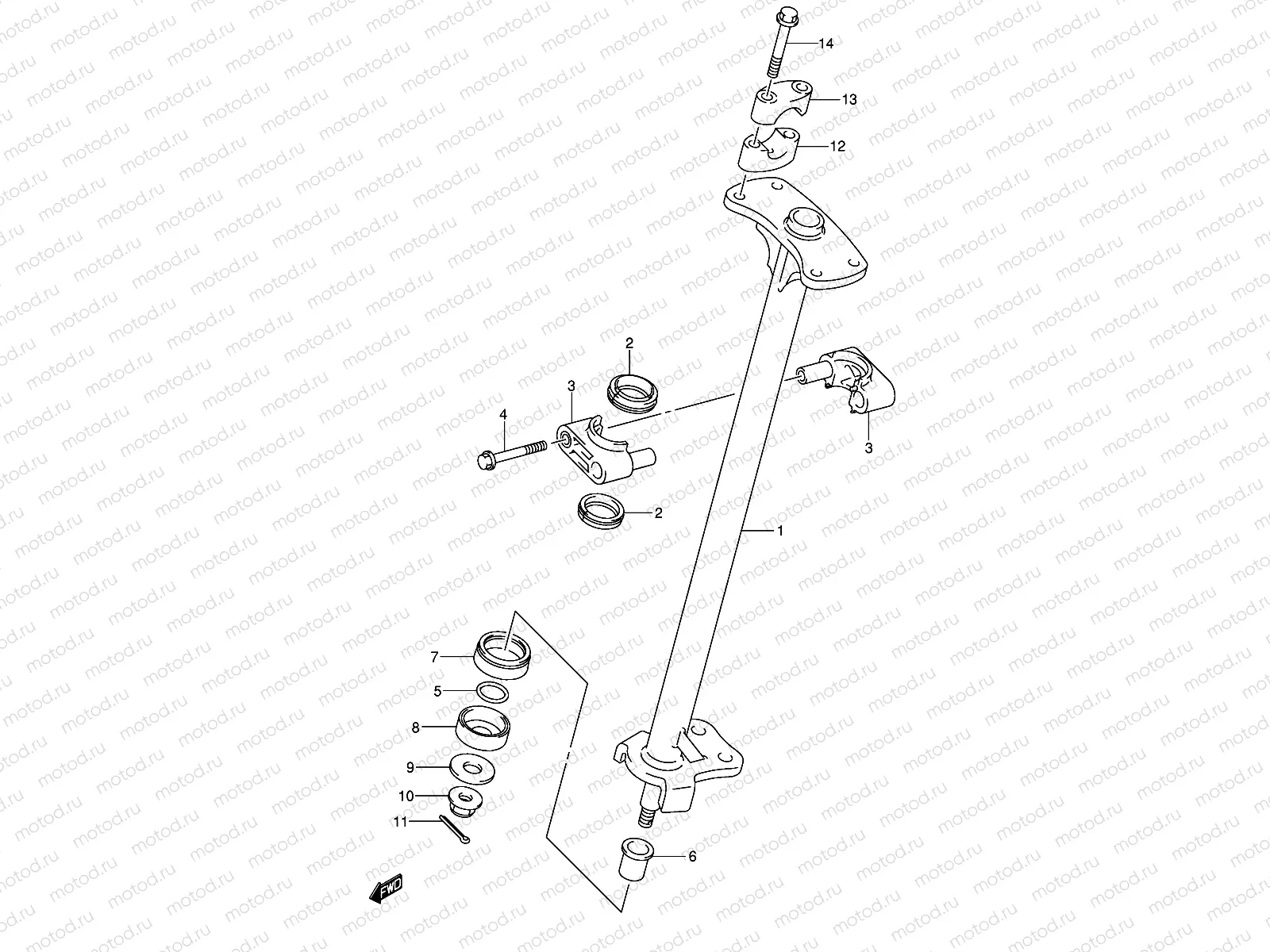 STEERING SHAFT (MODEL K2/K3)