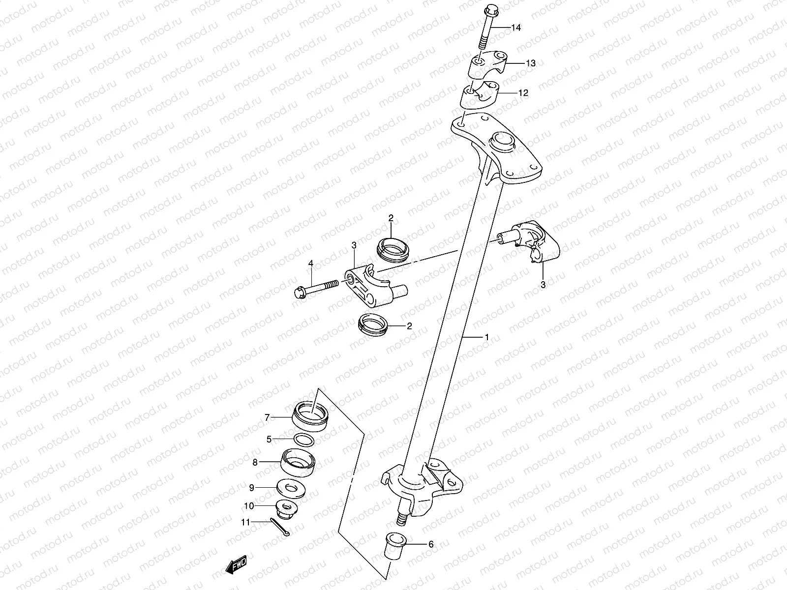 STEERING SHAFT (MODEL K4/K5/K6)