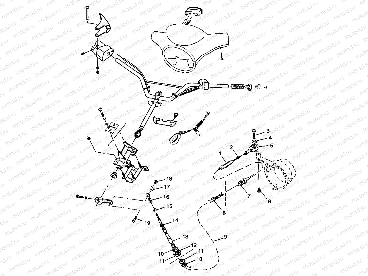 STEERING SL 900 B974091 and SL 1050 B974090 (4940974097A014) | STEERING SL 900 B974091 and SL 1050 B974090 (4940974097A014)