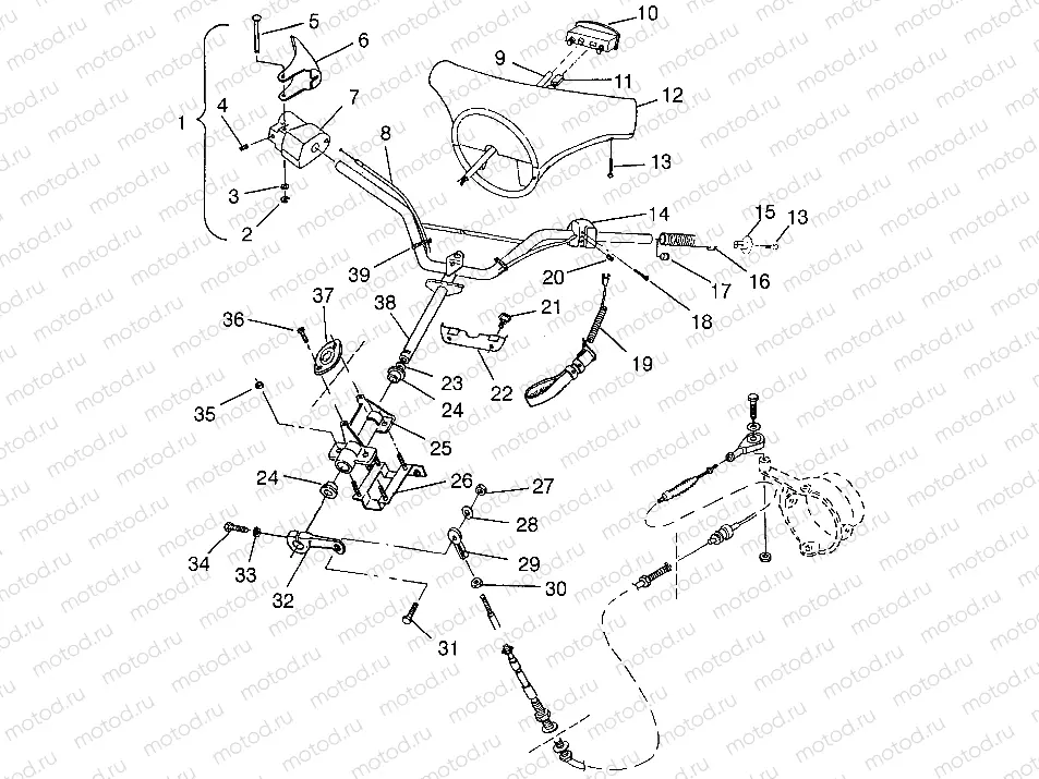 STEERING SLX 780 B964287 and Intl. SLX 780 I964287 (4937443744A013) | STEERING SLX 780 B964287 and Intl. SLX 780 I964287 (4937443744A013)