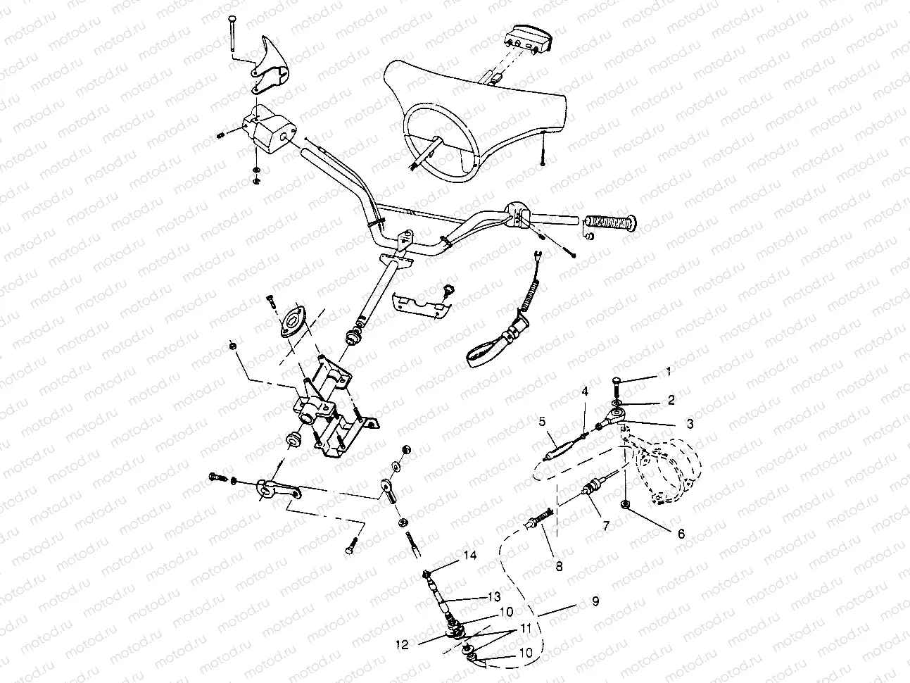 STEERING SLX 780 B964287 and Intl. SLX 780 I964287 (4937443744A014) | STEERING SLX 780 B964287 and Intl. SLX 780 I964287 (4937443744A014)