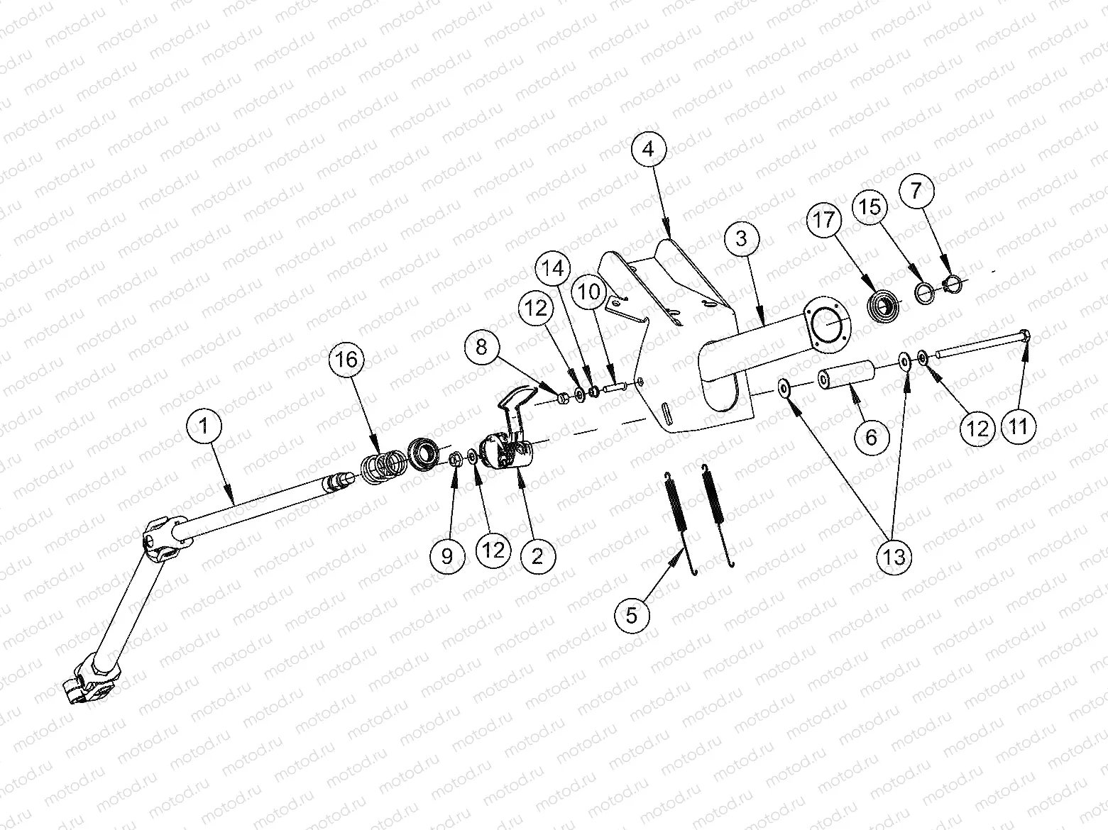 STEERING | STEERING, COLUMN, TILT - e2/e4/e6/eS/eL/eLXD (49GEMSTEER11COLUMNTILT)