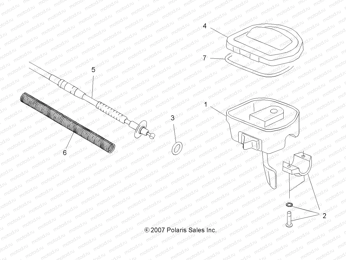 STEERING | STEERING, CONTROLS and THROTTLE - A08DN50AF/AS/AW/AZ (49ATVCONTROLS08X2500QUAD)