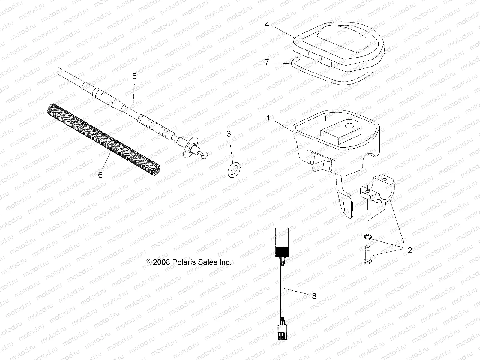 STEERING | STEERING, CONTROLS and THROTTLE - A08TN50AT/AX/AZ (49ATVCONTROLS08SPX2)