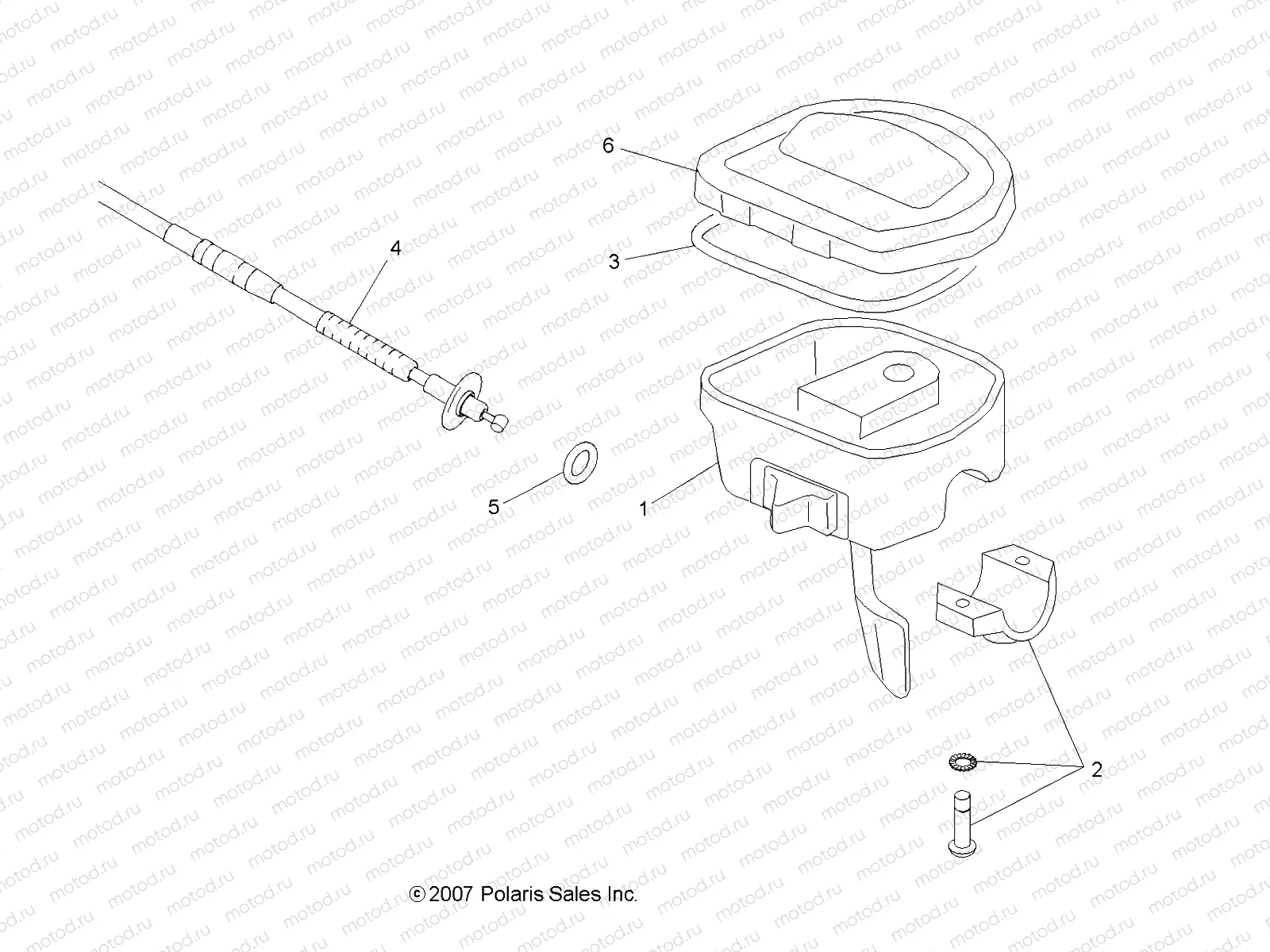 STEERING | STEERING, CONTROLS and THROTTLE - A09BG50AA (49ATVCONTROLS08SCRAM)